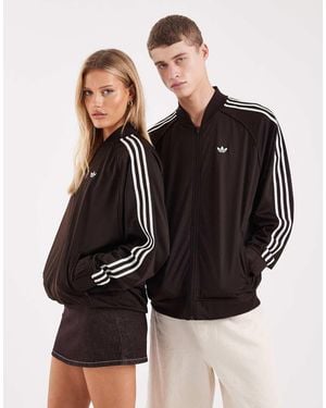 adidas Originals Collarless Track Top - Black