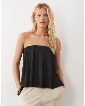 River Island Polyamide Bandeautop - Zwart