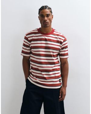 Parlez T-Shirt A Righe Girocollo - Rosso