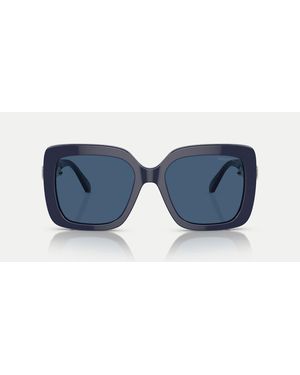 Swarovski Gafas De Sol Cuadradas Con Lentes Azules Sk6001 De