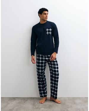 Mango Pajama Set - Blue