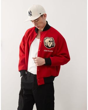 ICECREAM Bulldog Varsity Jacket - Red
