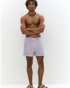 Pull&Bear Boxer Aderenti Da Bagno - Bianco