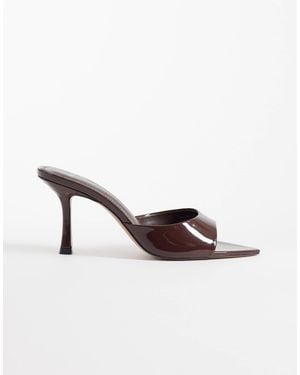 Mango – mules aus kunstleder - Natur