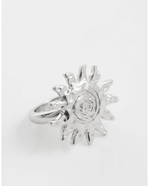 ASOS – farbener ring mit sonnenmotiv - Weiß
