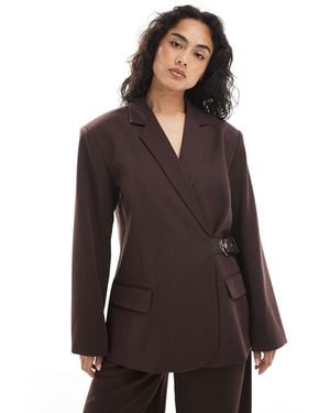 Collusion – eleganter oversize-blazer - Braun