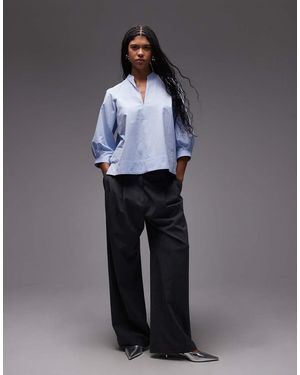 ARKET Blusa Extragrande Con Mangas Voluminosas De - Gris