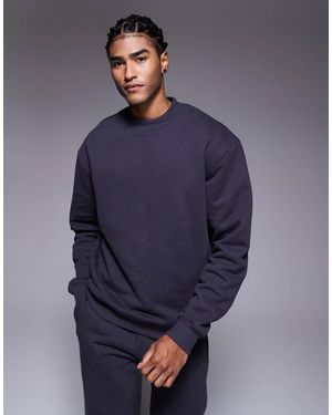 ASOS Co-ord Heavyweight Oversized Sweatshirt - Blue