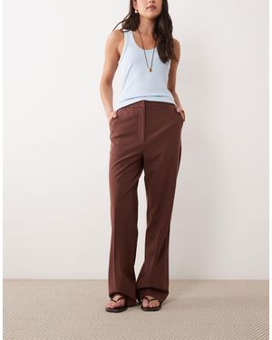 ASOS Slim Straight Trousers - Red