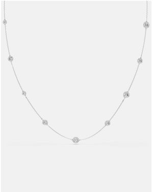 Swarovski Una Angelic Strandage, Round Cut, Rhodium Plated - Natural