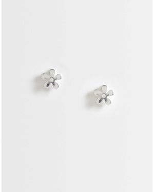 Kingsley Ryan – ohrstecker aus sterling mit gänseblümchen-motiv - Mettallic
