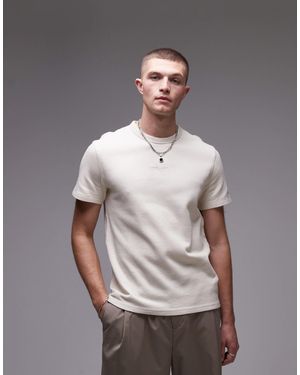 Tommy Hilfiger Script Logo Waffle T-shirt - Grey