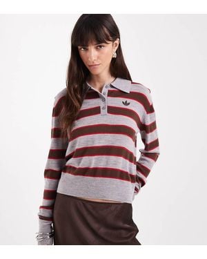 adidas Originals x ASOS Wool Rugby Top - Blue