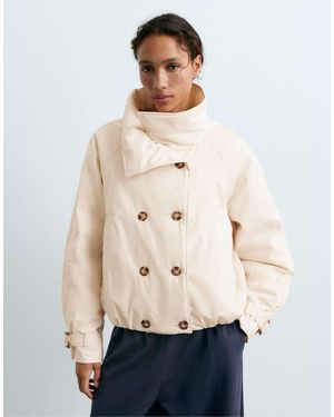 Oysho Fellex® aerogel kurze steppjacke mit ballonform - Blau