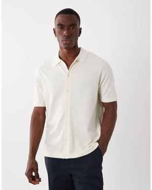 Threadbare Camicia A Maniche Corte Comoda - Bianco