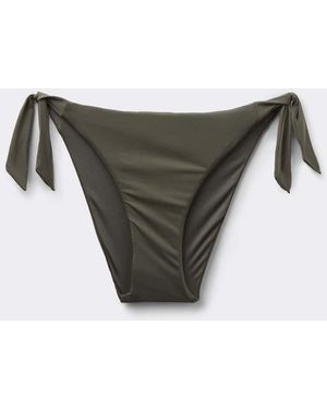Tezenis Timeless Look Tie Side Bikini Bottoms - Grey