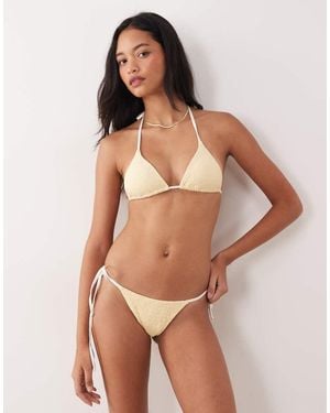 Dippin' Daisy's Tie Side Bikini Bottoms - Brown