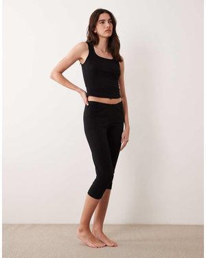 ASOS Mix & Match Capri Pyjama Trousers - Natural