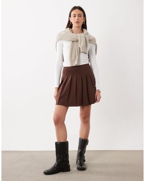 New Look Plisse-minirock - Natur
