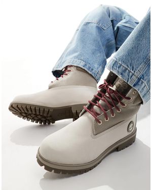 Timberland – 6 inch – wasserdichte schnürstiefel aus nubukleder - Mehrfarbig