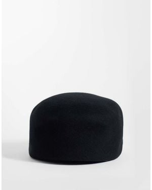 Pieces Pillbox Hat - Black