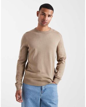 Threadbare Crew Neck Jumper - Natural