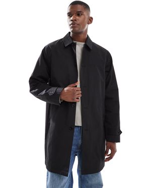 New Look – car-coat aus nylon - Schwarz