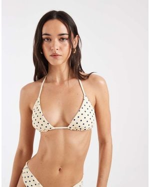 Hollister Reversible Triangle Bikini Top Co-ord - Yellow