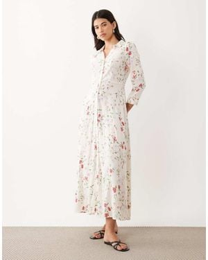 Y.A.S Maxi Shirt Dress - Natural