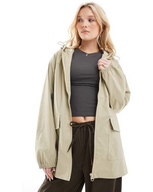 ASOS Cappotto Da Pioggia Gommato Color Salvia - Verde
