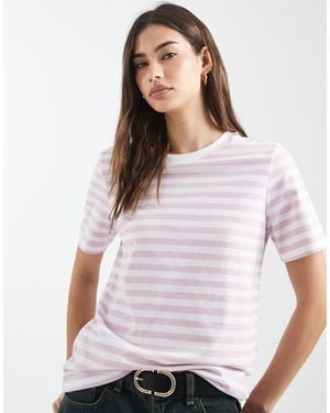 Pieces Short Sleeve Boxy T-shirt - White