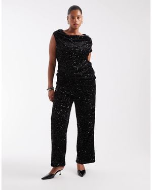 ONLY Wide Leg Pants Set - Black