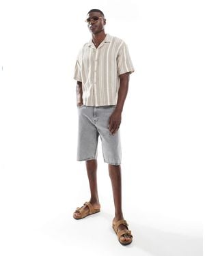 Dr. Denim Omar Relaxed Fit Mid Waist Shorts - White