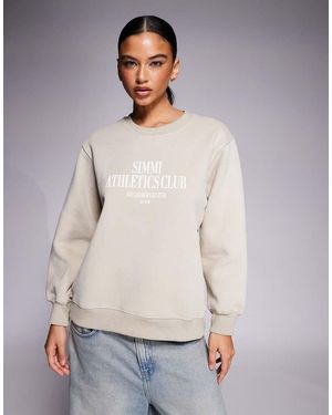 SIMMI Ashby Athletics Sweatshirt - Grey