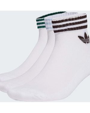 adidas Originals – 3 paar knöchelsocken - Weiß