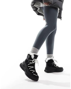 Sorel Botas De Nieve Negras Y Sal Marina Impermeables De Ante Con Forro De Felpa Ona Rmx Glacy Plus Wp De - Negro