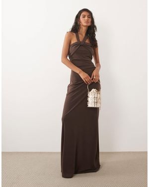 Six Stories – stretch-maxikleid - Braun