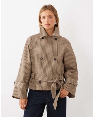 Mango Tie Waist Trench Coat - Natural