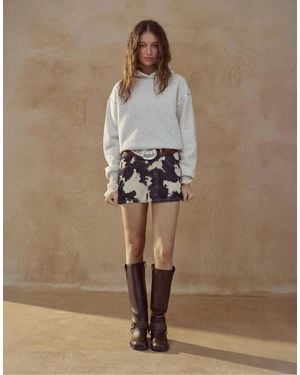 Pull&Bear Studded Hoodie - Natural