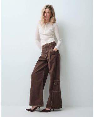 ASOS Utility Pocket Cargo Jean - Brown