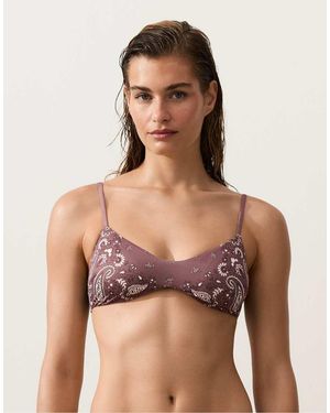 Oysho Bandana Bikini Top - Green