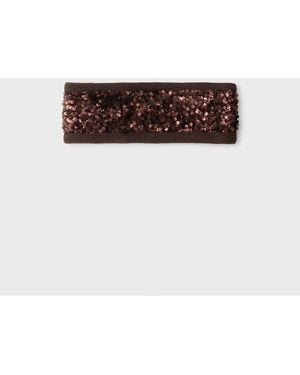 Stradivarius Sequin Headband - White