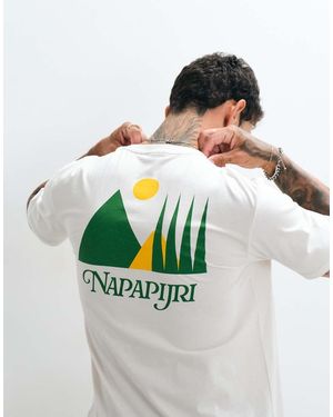 Napapijri Yose Backprint T-shirt - Grey