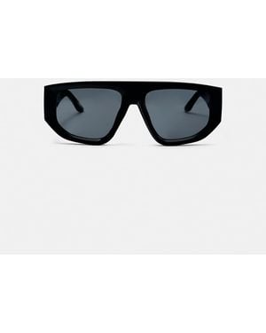 Pull&Bear Aviator Cateye Sunglasses - Blue