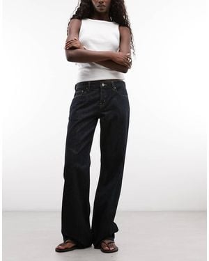 Weekday Aura Low Waist Relaxed Bootcut Jeans - Blue