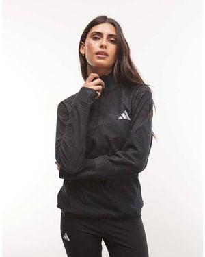 adidas Originals Adidas Running Adi365 Chaqueta Con Media Cremallera En - Negro
