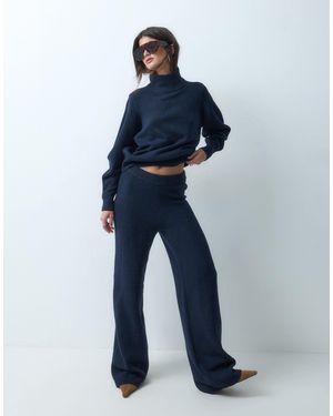 ASOS Wide-leg-hose als kombiteil mit wolle - Blau