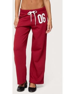 Edikted Petite 06 Joggers - Red