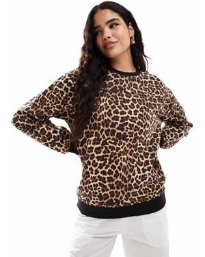 Threadbare Ski Sweatshirt - Brown