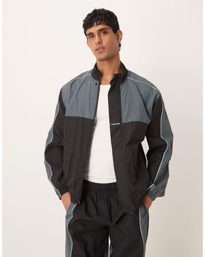 Calvin Klein Performance Color Block Jacket Co-ord - Gray